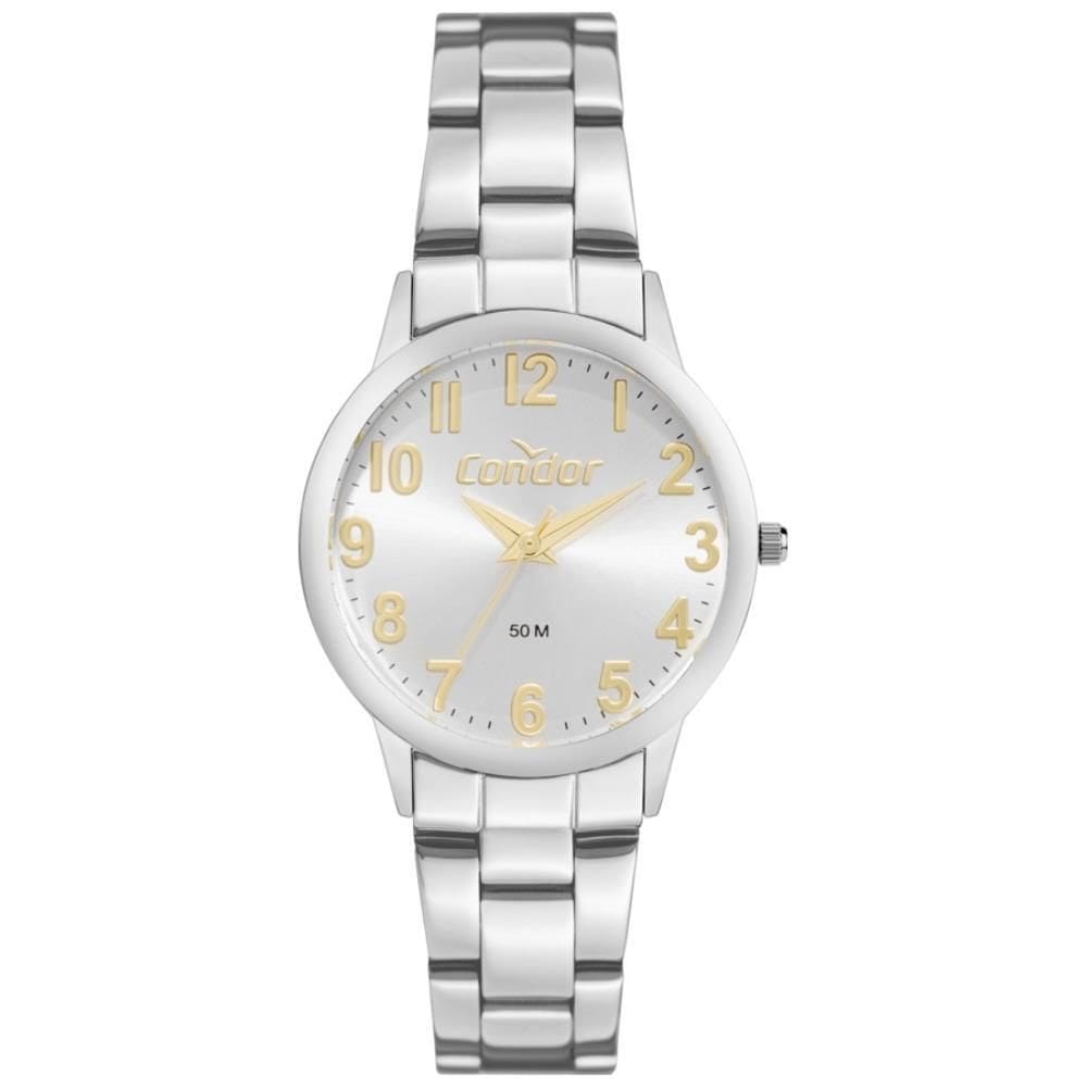 Relógio Condor Feminino Ref: Co2035Ndj/4K Casual Prateado