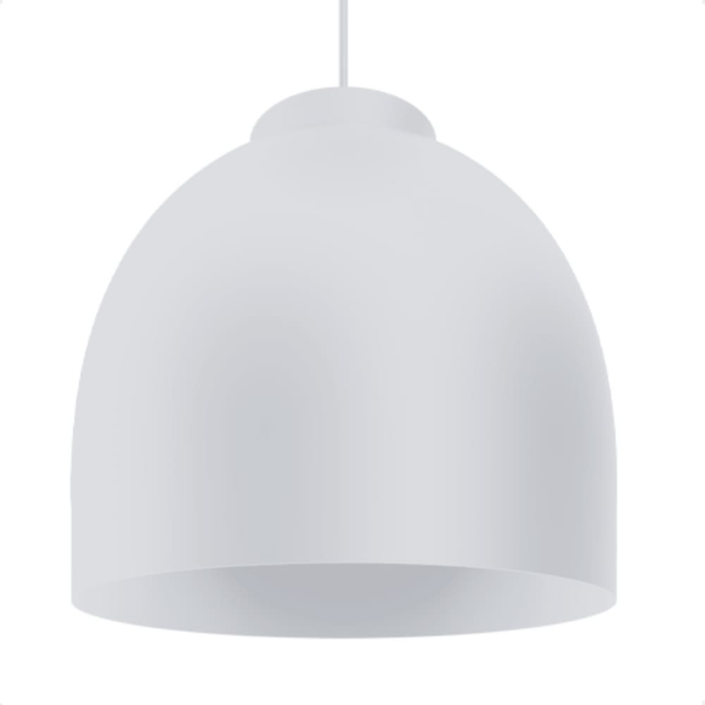 Lustre Pendente Blumenau Blum Minimalista E27 Bivolt Branco