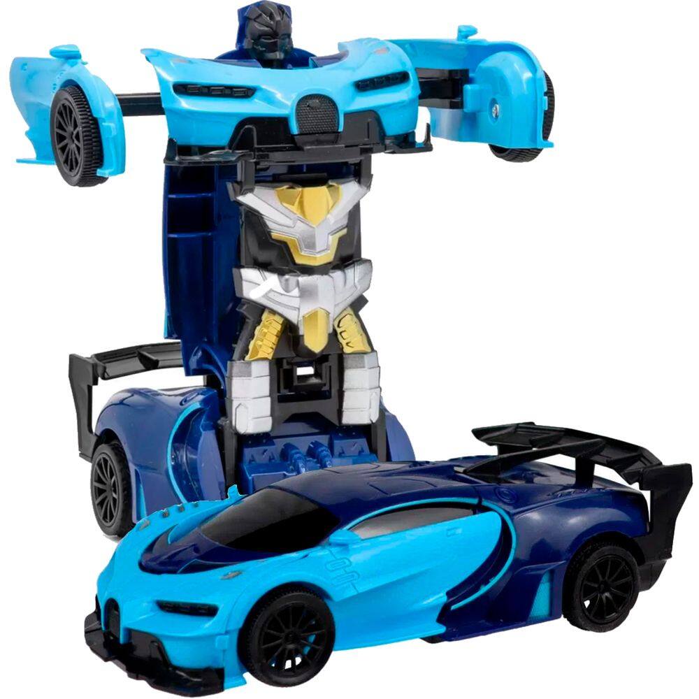 Brinquedo Infantil Carrinho Robô Bate e Transforma Changebot Controle Remoto Polibrinq