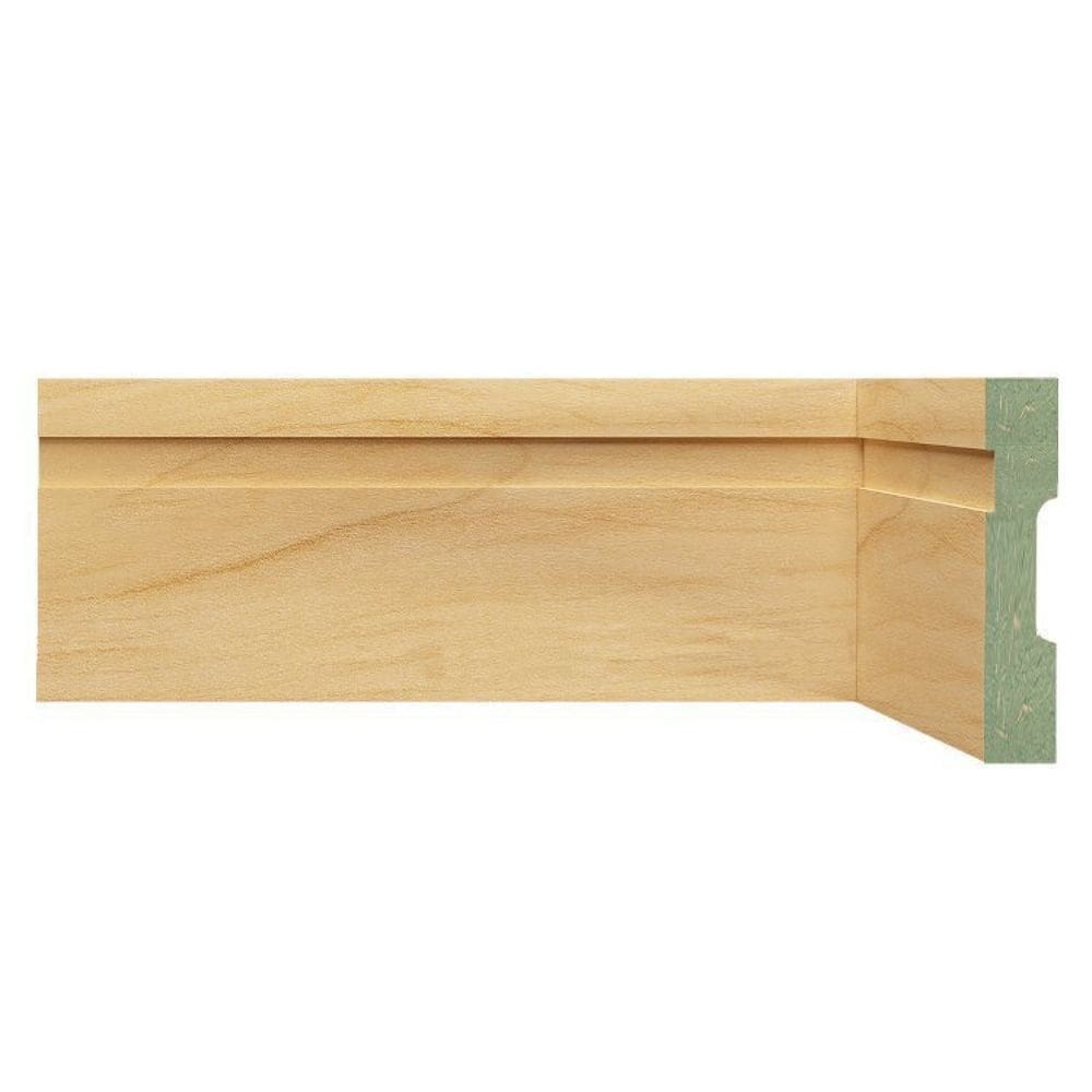 Kit Rodapé de MDF 10 Barras Frisadas de 10cm x 2,40m Rende 24 Metros Moldufama Castanho