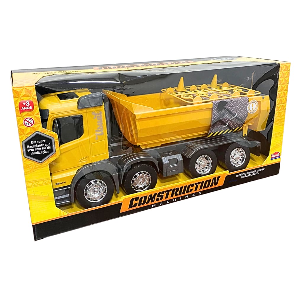 Caminhão Basculante Construction Machines Amarelo 304