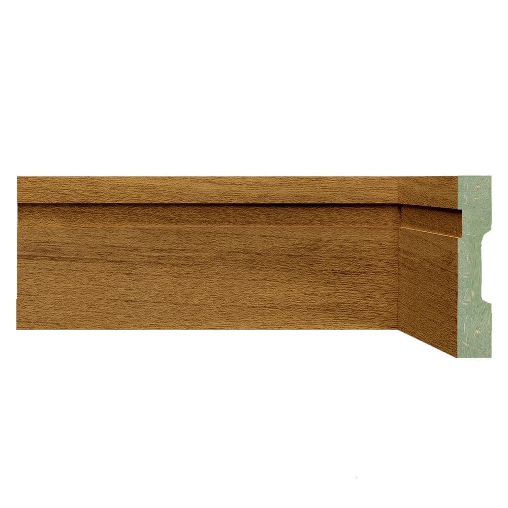 Rodapé de MDF Frisado de 10cm x 2,40m Rende 2,4 Metros Moldufama 1002 Turim