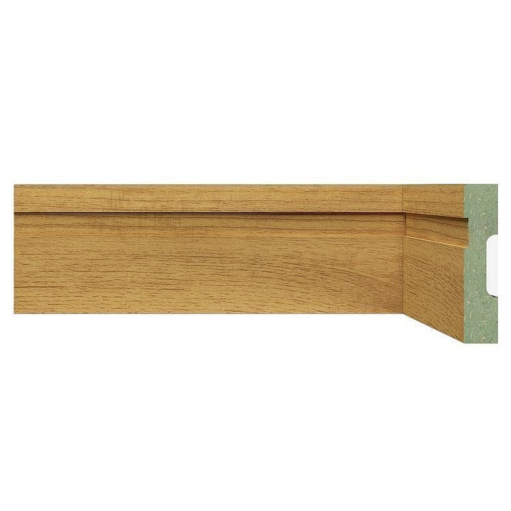 Kit Rodapé de MDF 20 Barras Frisadas de 7cm x 2,40m Rende 48 Metros Moldufama Carvalho Prime