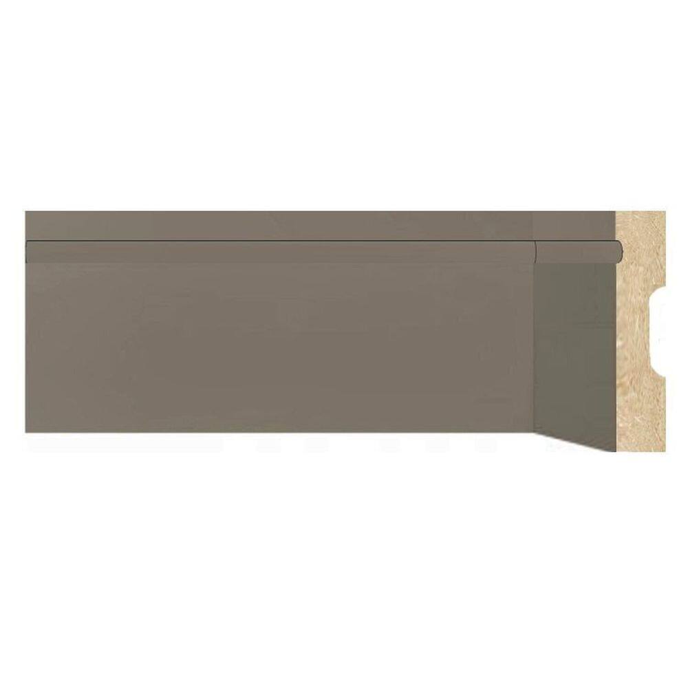 Kit Rodapé de MDF 15 Barras Frisadas de 5cm x 2,40m Rende 36 Metros Moldufama Cinza