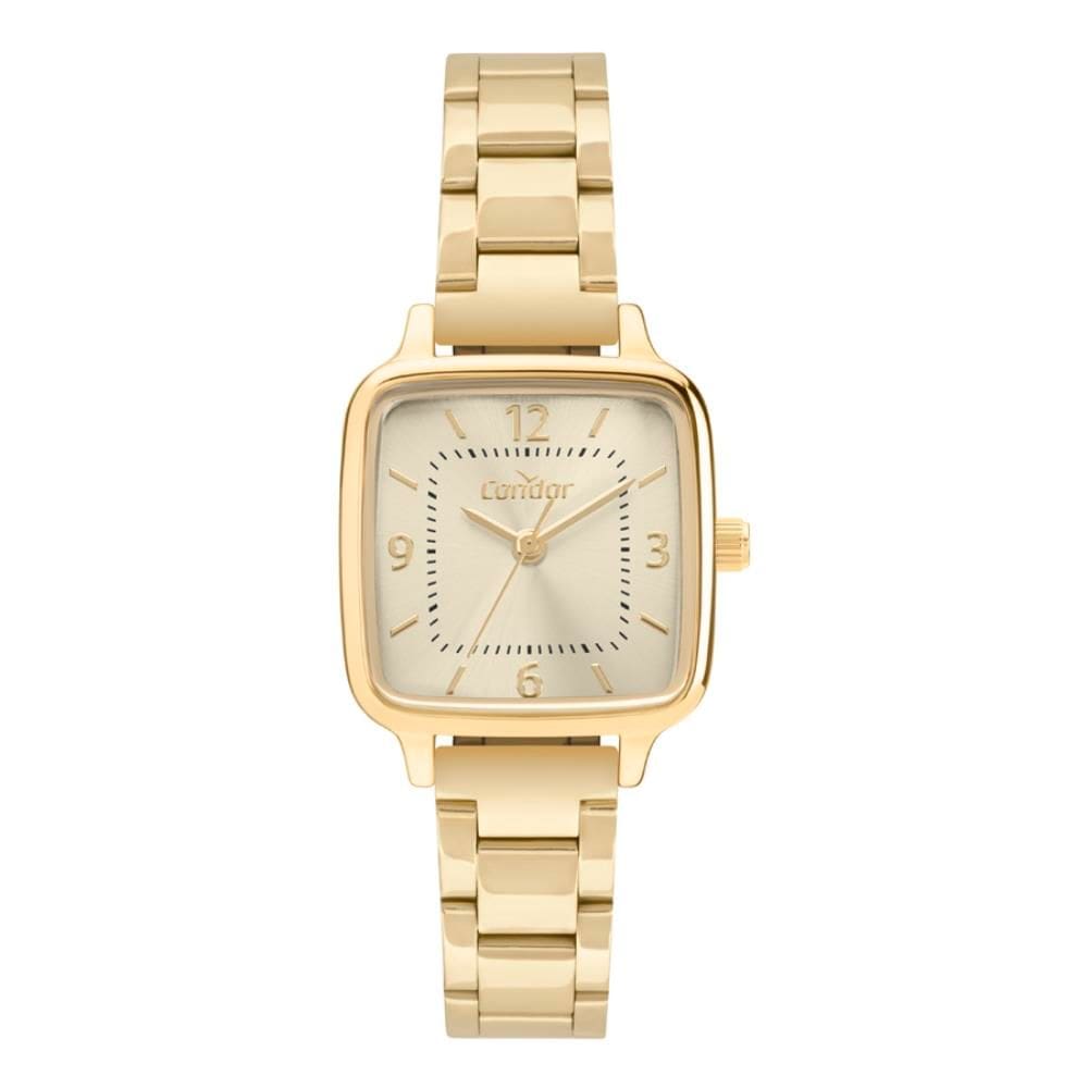 Relógio Condor Feminino Ref: Co2035nss/4x Retangular Dourado