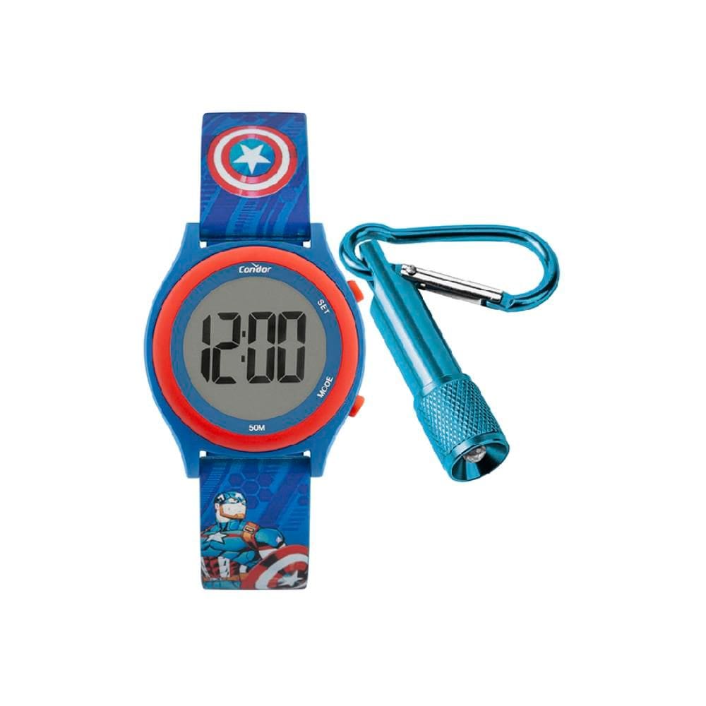 Relógio Condor Masculino Ref: Cobj3572ae/k8a Infantil Capitão America