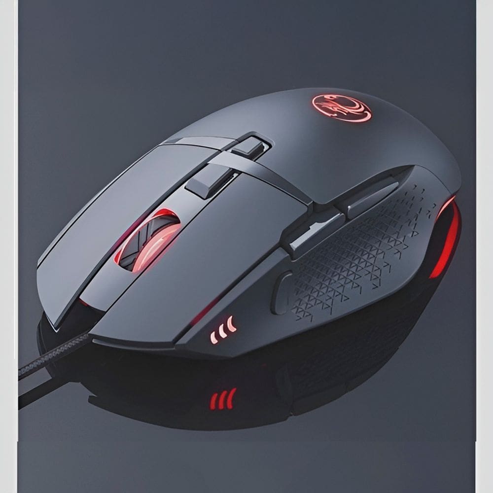 Mouse Óptico Gamer Com Fio Usb LED 8 Botões 7200 Dpi