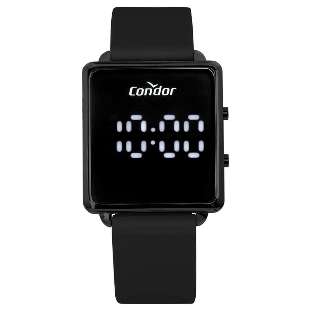 Relógio Condor Feminino Ref: Comd1202ais/5p Led Black