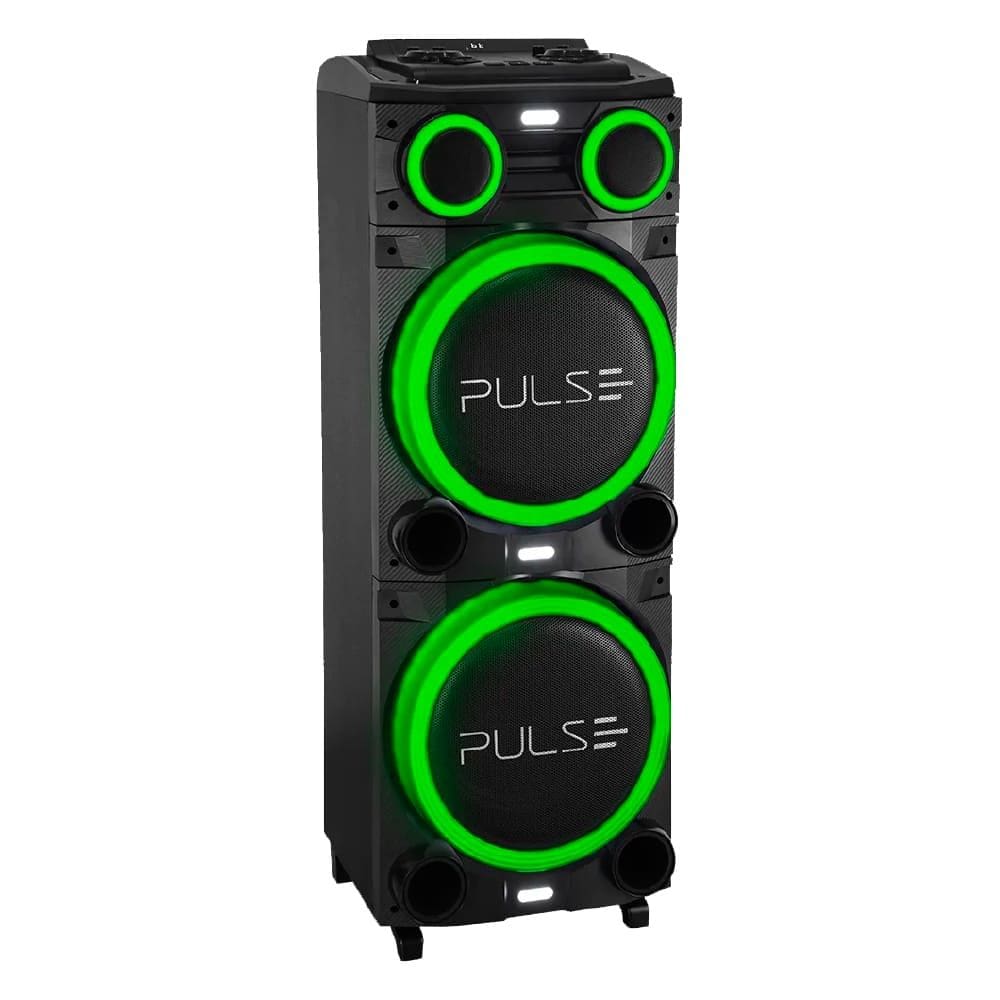 Caixa de Som Pulse Torre Sp516 Double 12"pol LED 2700w - Bivolt