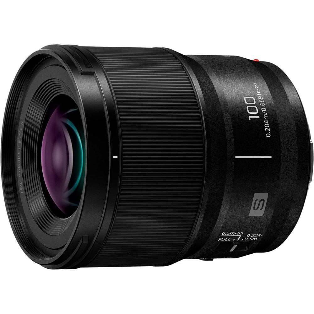 Panasonic - Lente de câmera full frame LUMIX, S 100mm F2.8 MACRO-S-E100