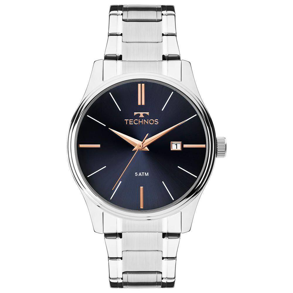 Relógio Technos Masculino Steel Prata - 2115mpm/1k 2115mpm/1k