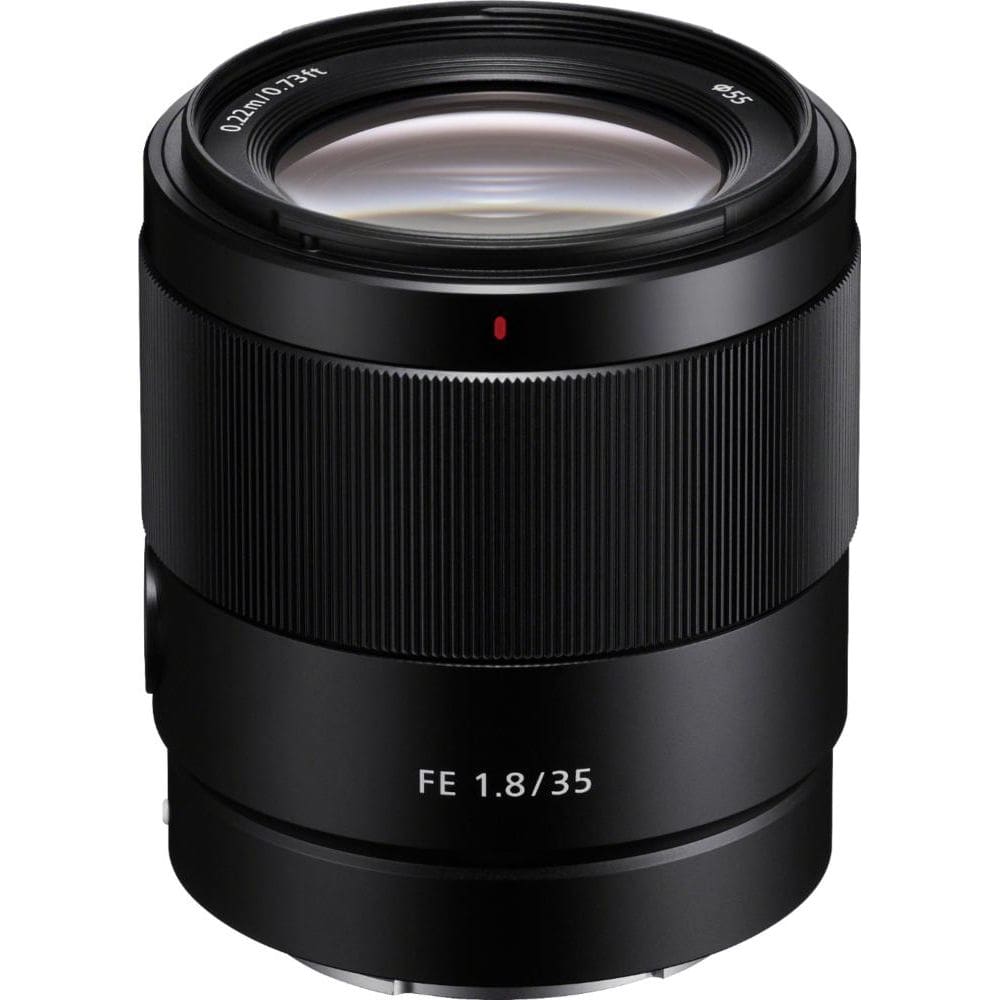 Sony - Lente grande angular 35mm f/1.8 FE para câmeras selecionadas de montagem E - Preto-SEL35F18F