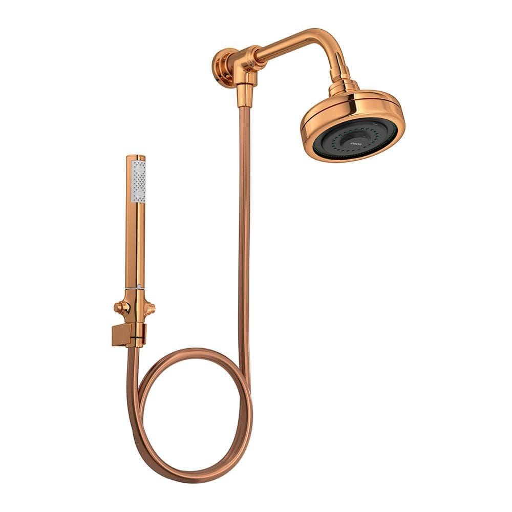 Chuveiro Deca Acqua Plus 1990.GLRD.STDKIT.N de Parede com Desviador Red Gold