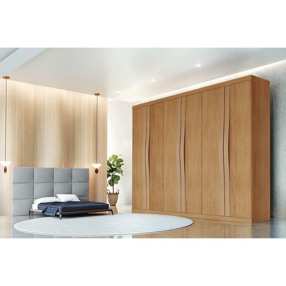 Guarda Roupa Casal 6 Portas e 6 Gavetas Linea Naturale - Rufato