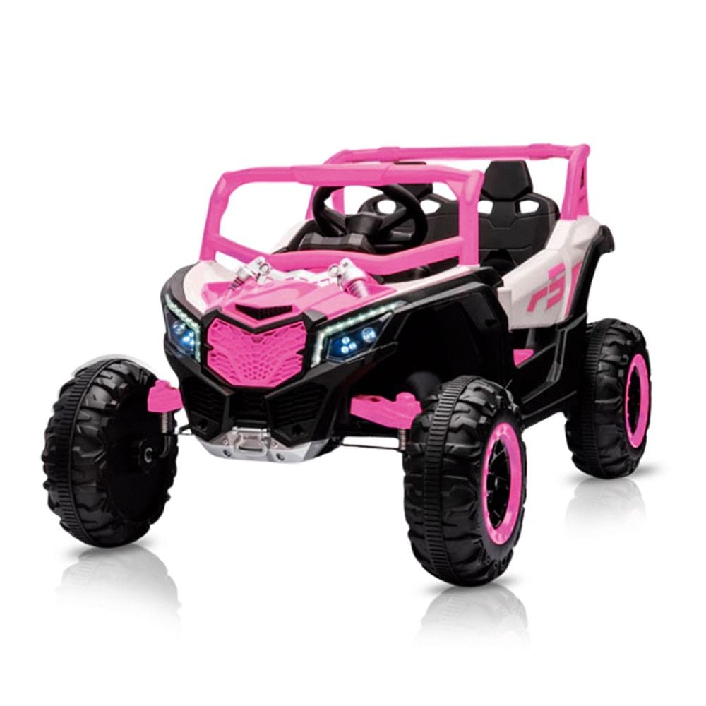 Quadriciclo Utv Carro Elétrico Infantil 12v Bang Toys R3 com Controle Remoto Rosa