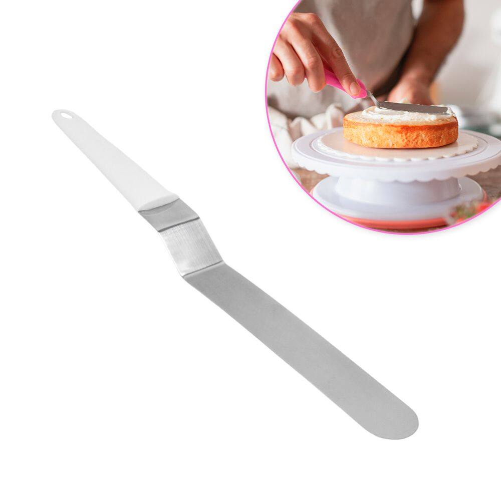 Espátula Confeiteiro 38cm Inox Curvo