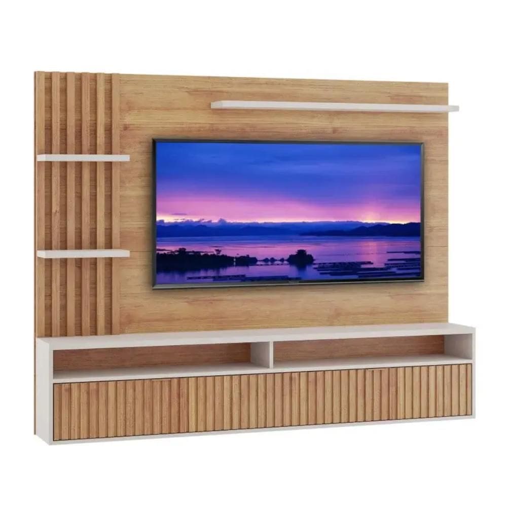 Painel Home para Tv até 65 Polegadas 1 Porta Versalhes M. e Off 180cm