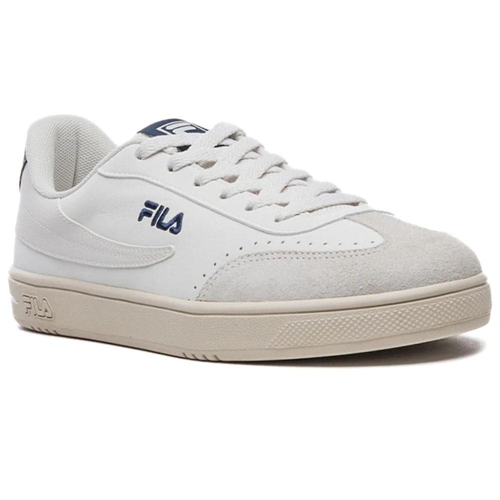 Tênis Fila Court 80 Masculino - Branco e Marinho