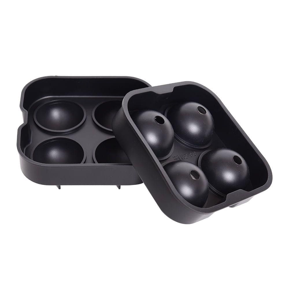 Forma De Gelo Para Whisky Em Silicone Bar Colletion Kenya Preto