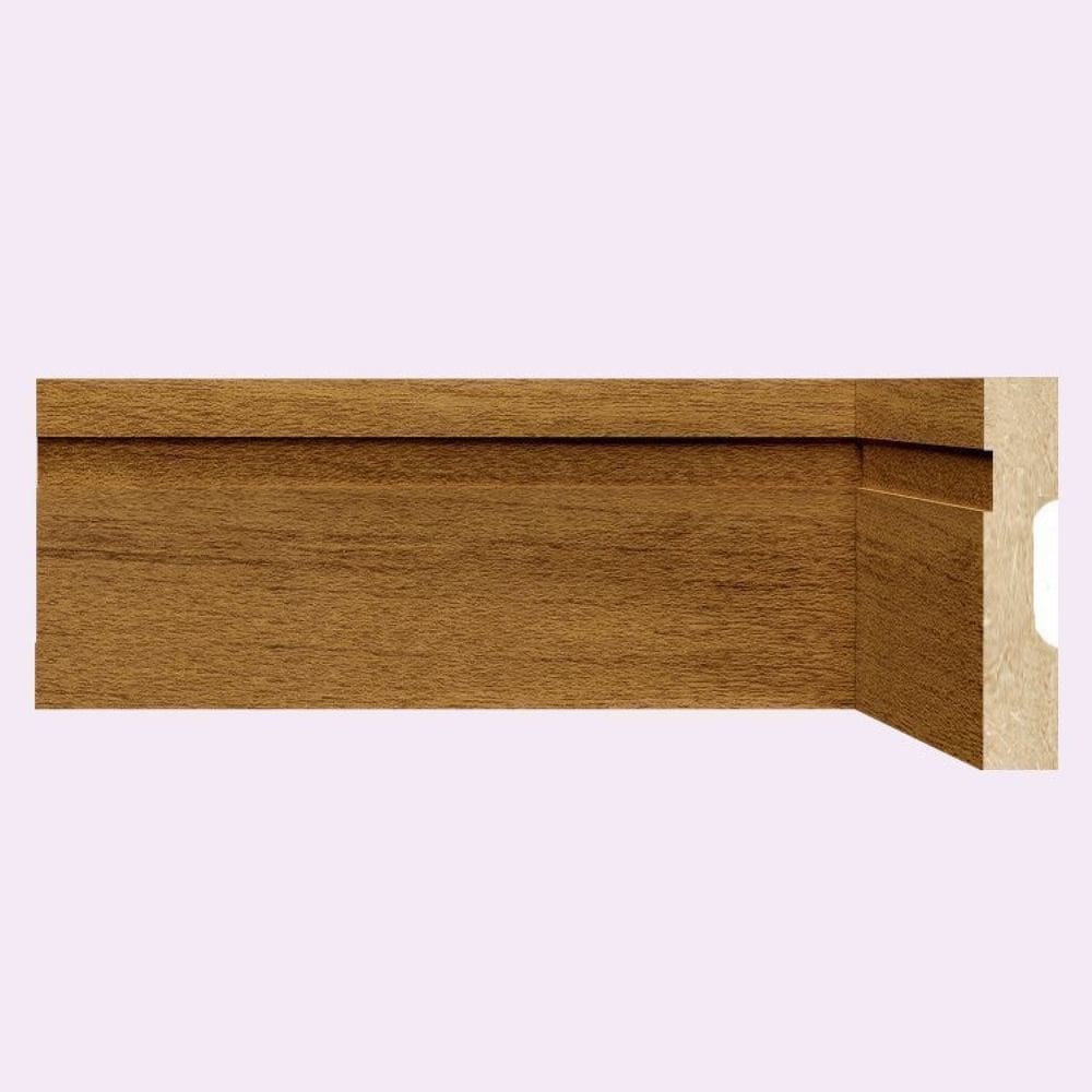 Kit Rodapé de MDF 15 Barras Frisadas de 10cm x 2,40m Rende 36 Metros Moldufama Turim