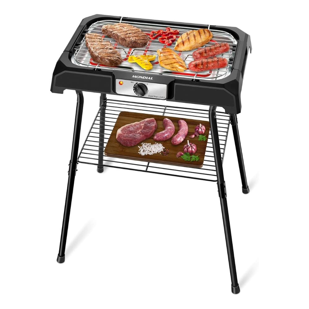Churrasqueira Elétrica Mondial Preto 1800W 110V