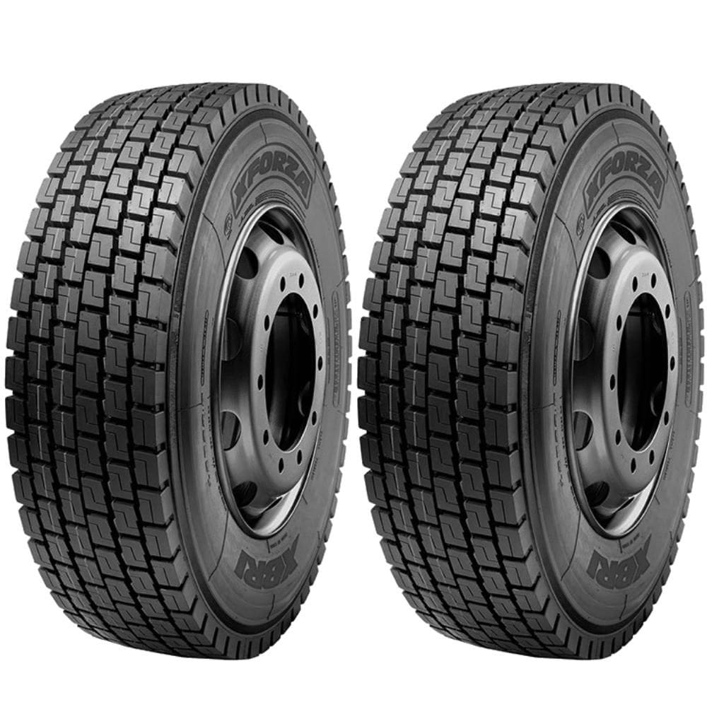 Kit 2 Pneus 215/75R17.5 Borrachudo 16 Lonas Xforza Xbri