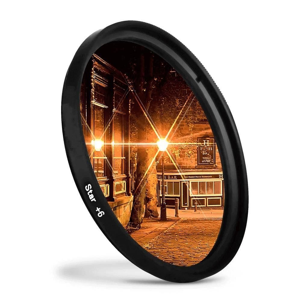 Filtro Star 62Mm Cross 6X Estrela De 6 Pontas