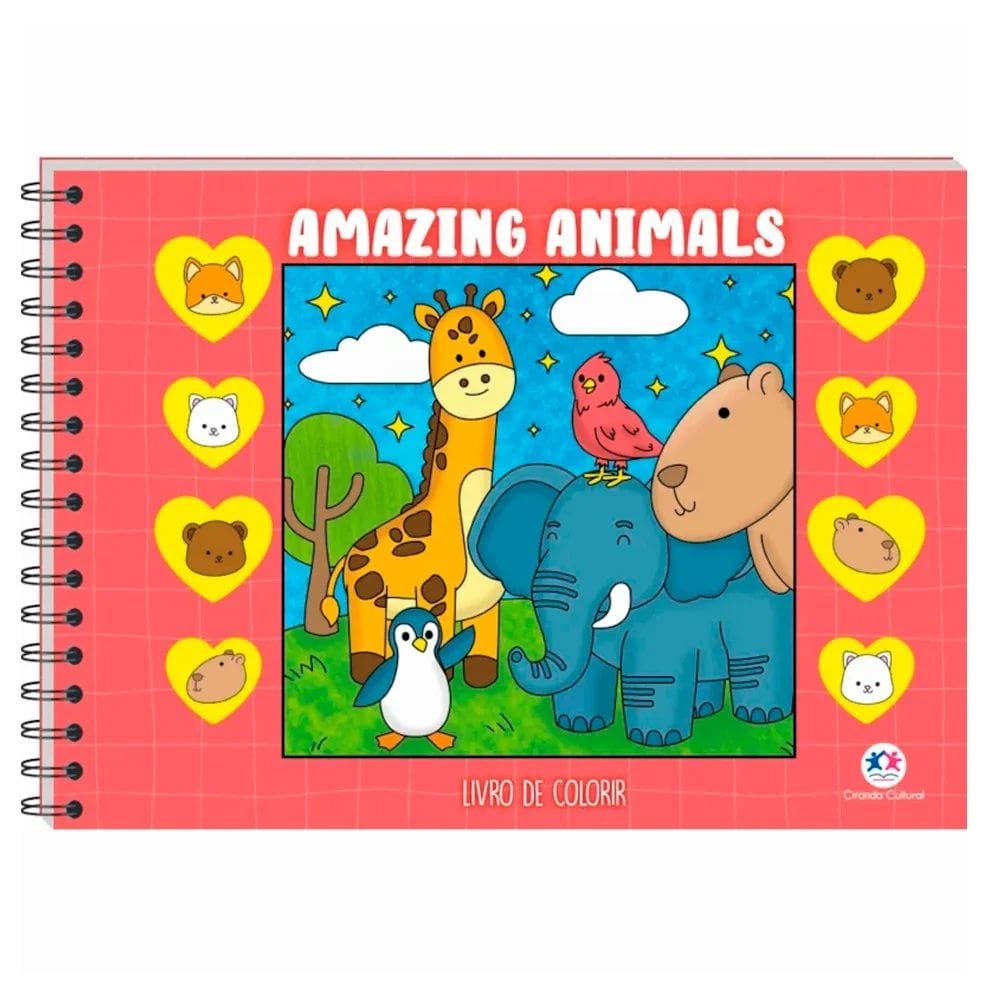 Livro de Colorir Amazing Animals - Ciranda Cultural