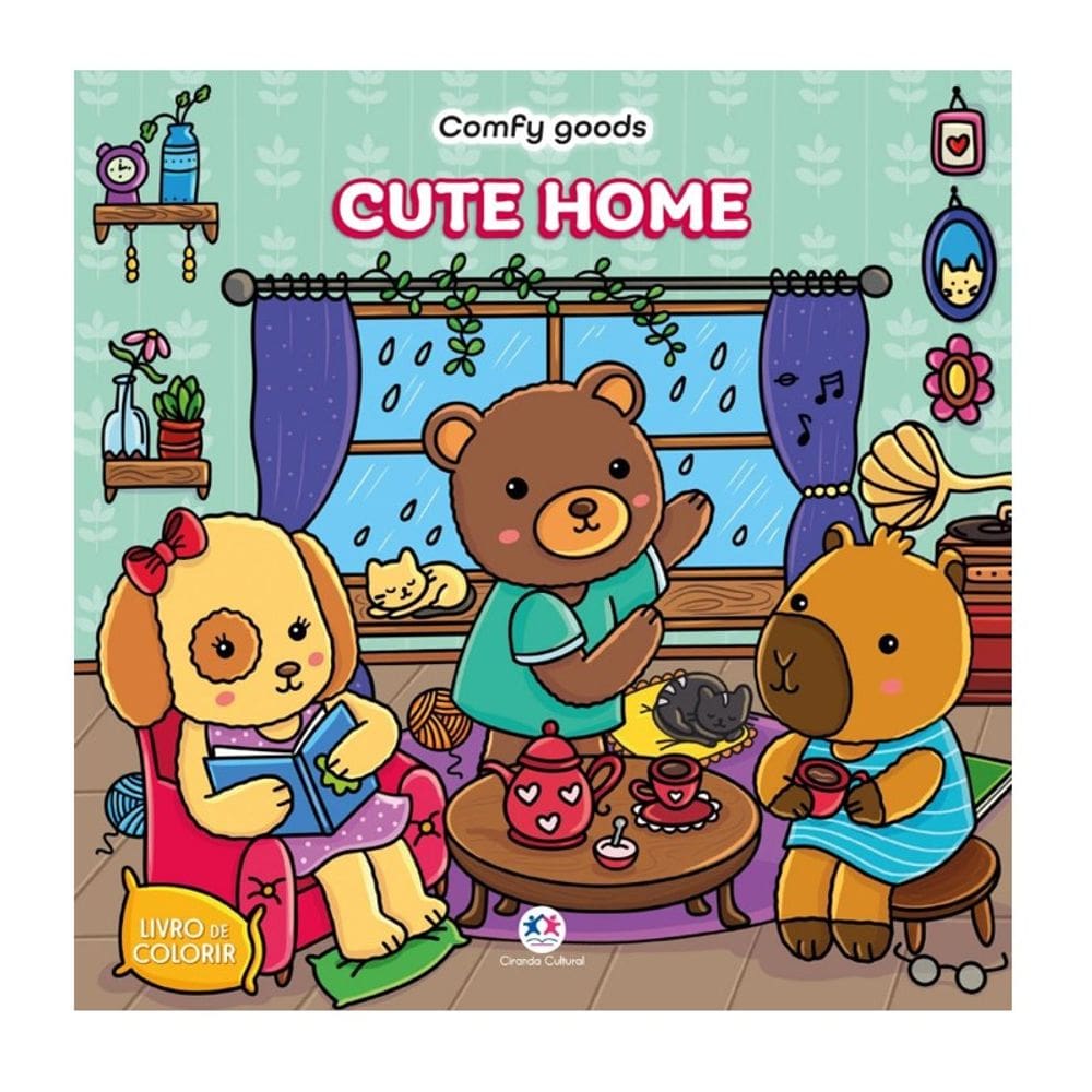 Livro de Colorir Cute Home - Ciranda Cultural