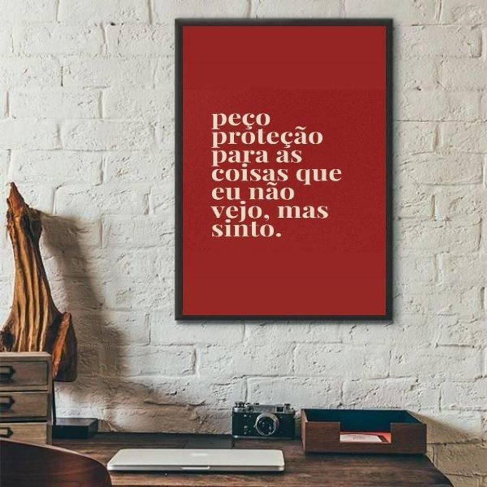 Quadro Decorativo Proteção Espiritual 33X24Cm