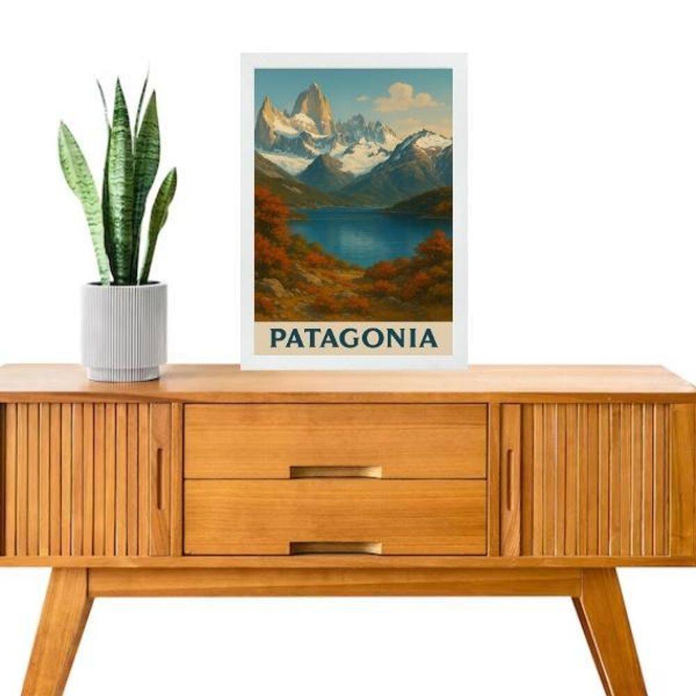 Quadro Decorativo Patagônia 33X24Cm