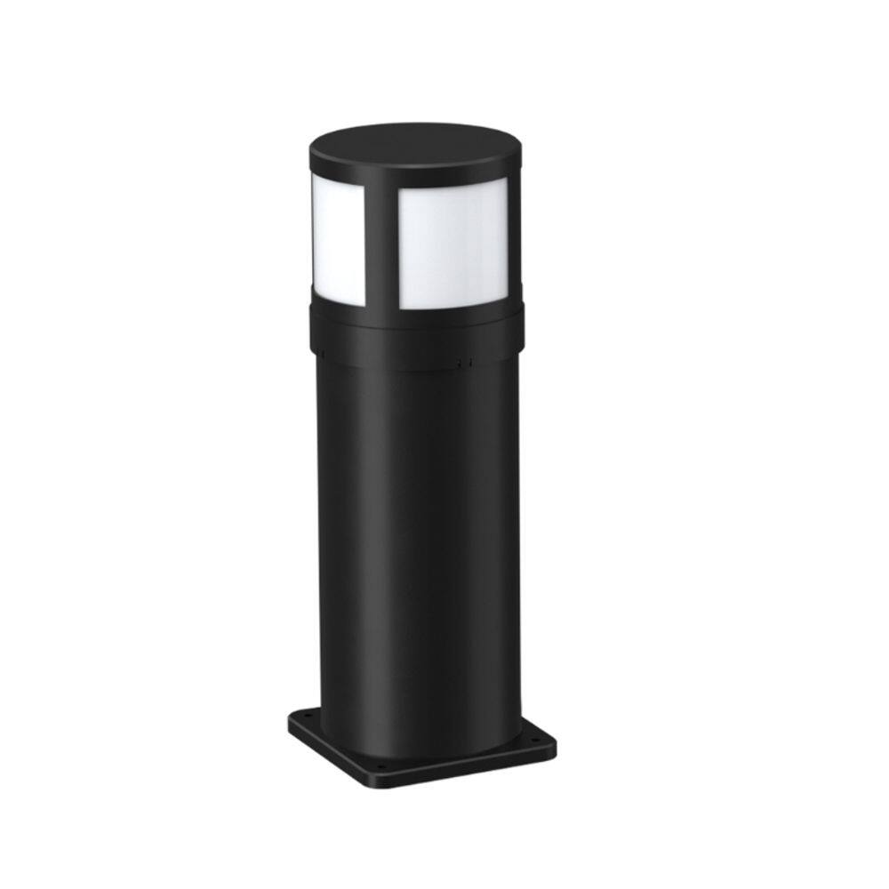 Poste Balizador Jardim Preto 30cm IP65 Led 8W 3000K Bivolt 15760-PL