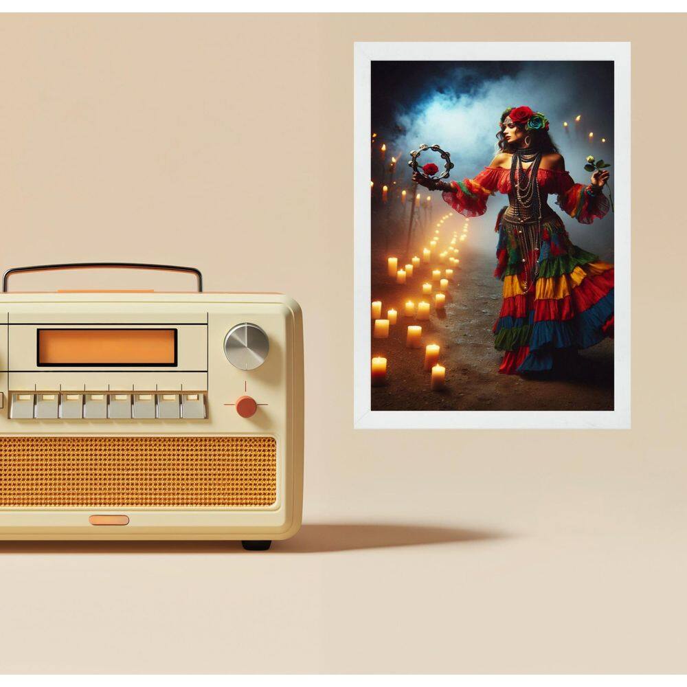 Quadro Decorativo Cigana - Magia 24X18Cm