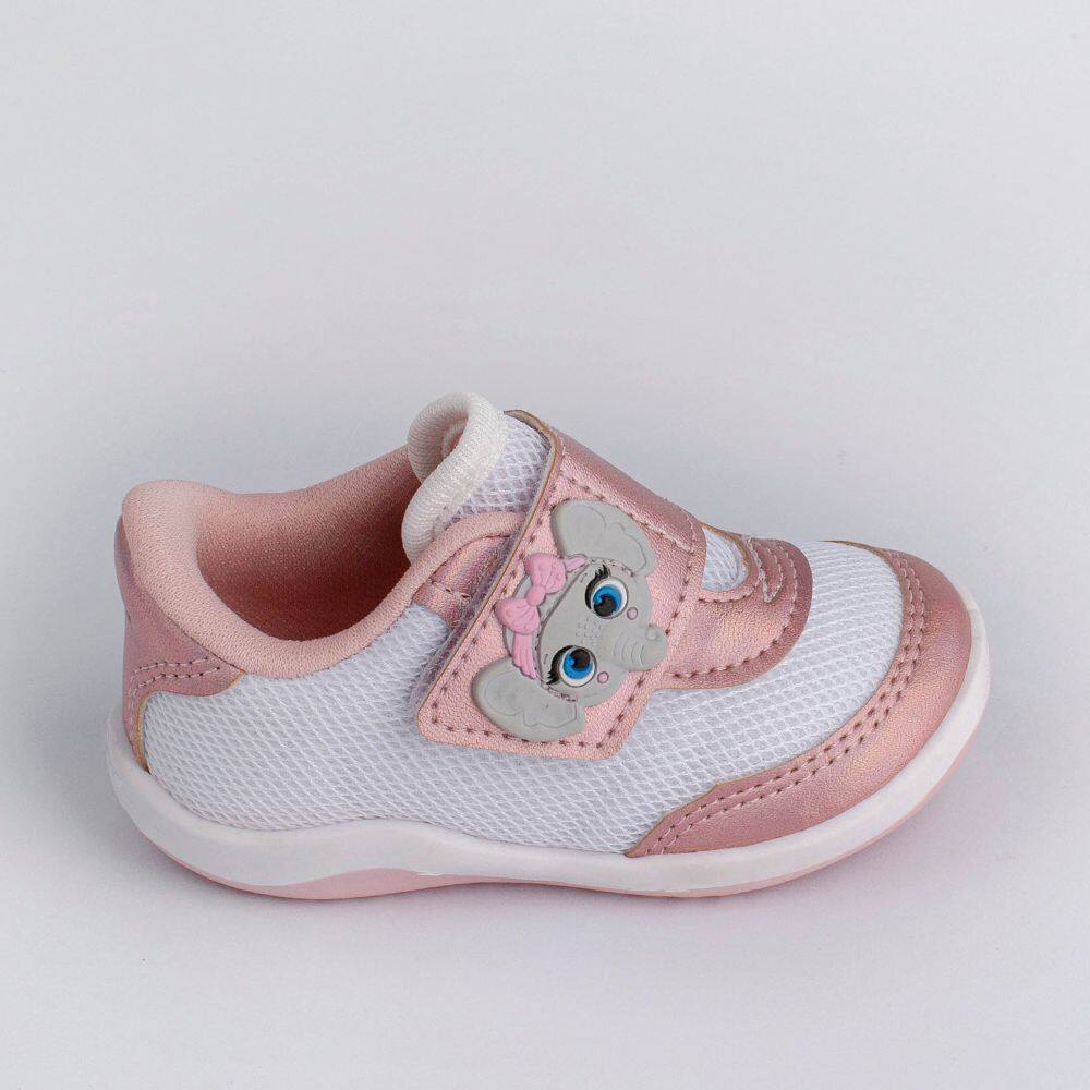 Tênis Kidy Colors Equilibrio Branco/Nude