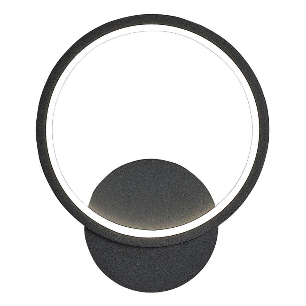 Arandela Aro Selene Preto 22cm Led 12W 3 em 1 Bivolt 15770-PL
