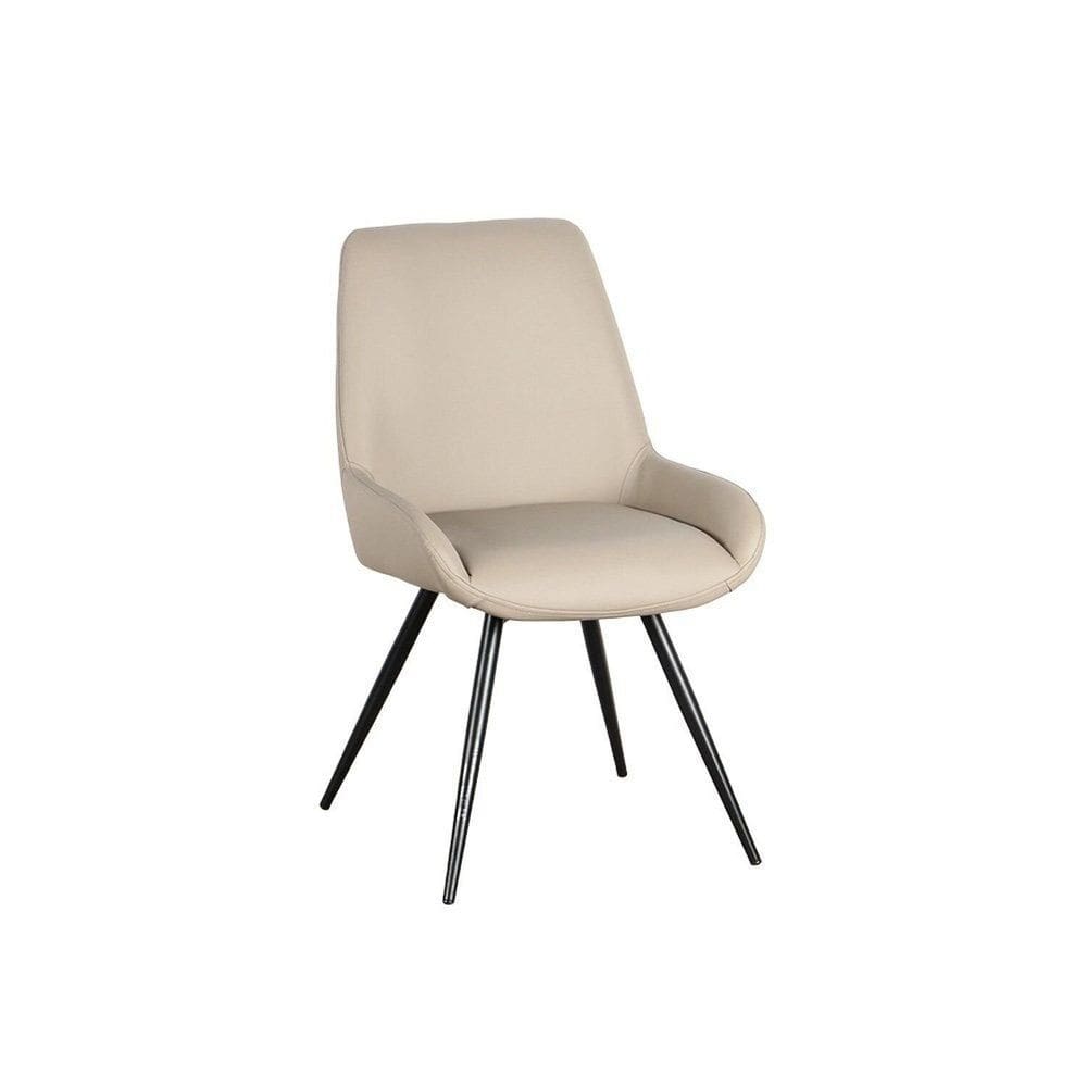 Cadeira para Sala de Jantar Giratória Aline  Cinza