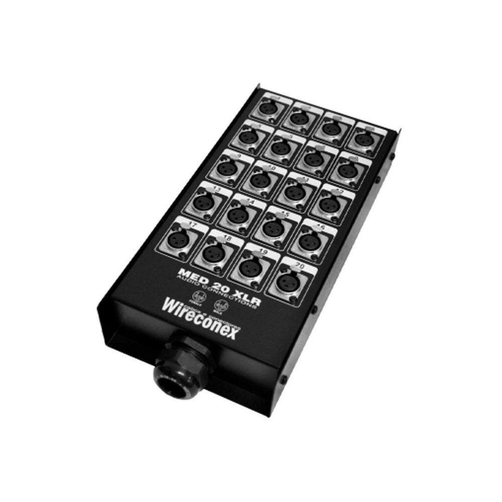 Painel Multicabo 20 Vias Conectores Xlr - Medusa Wireconex