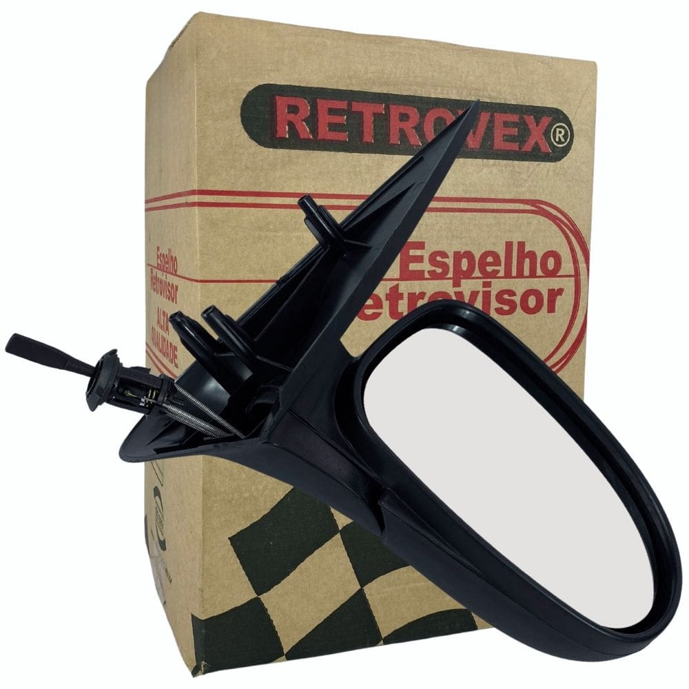 Retrovisor Esquerdo Com Controle Gol 4 Portas 1995 A 1999 - Retrovex 1115
