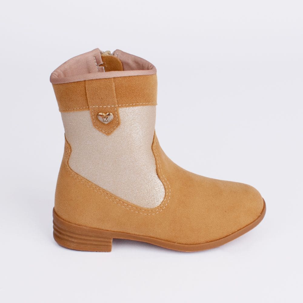 Bota Infantil Montaria Kidy Baby Cano Médio Caramelo