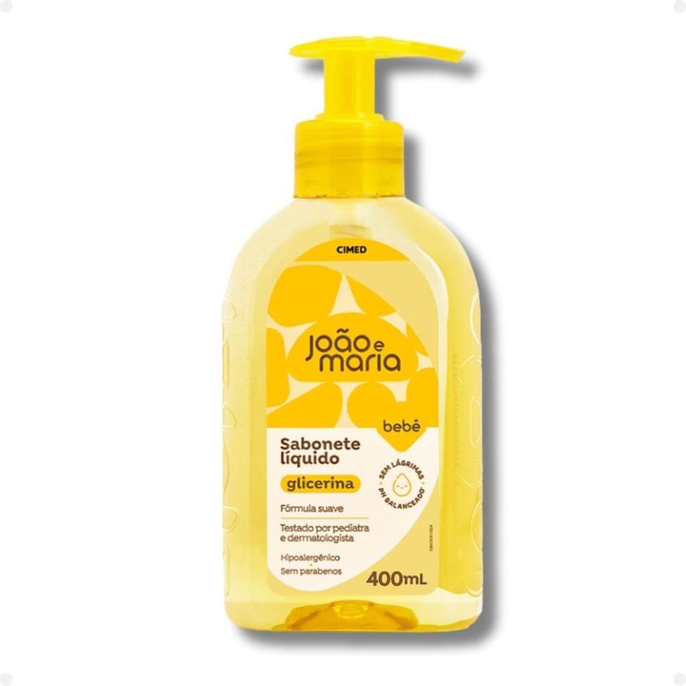 Sabonete Liquído João E Maria Cimed Bebê Glicerina 400ml