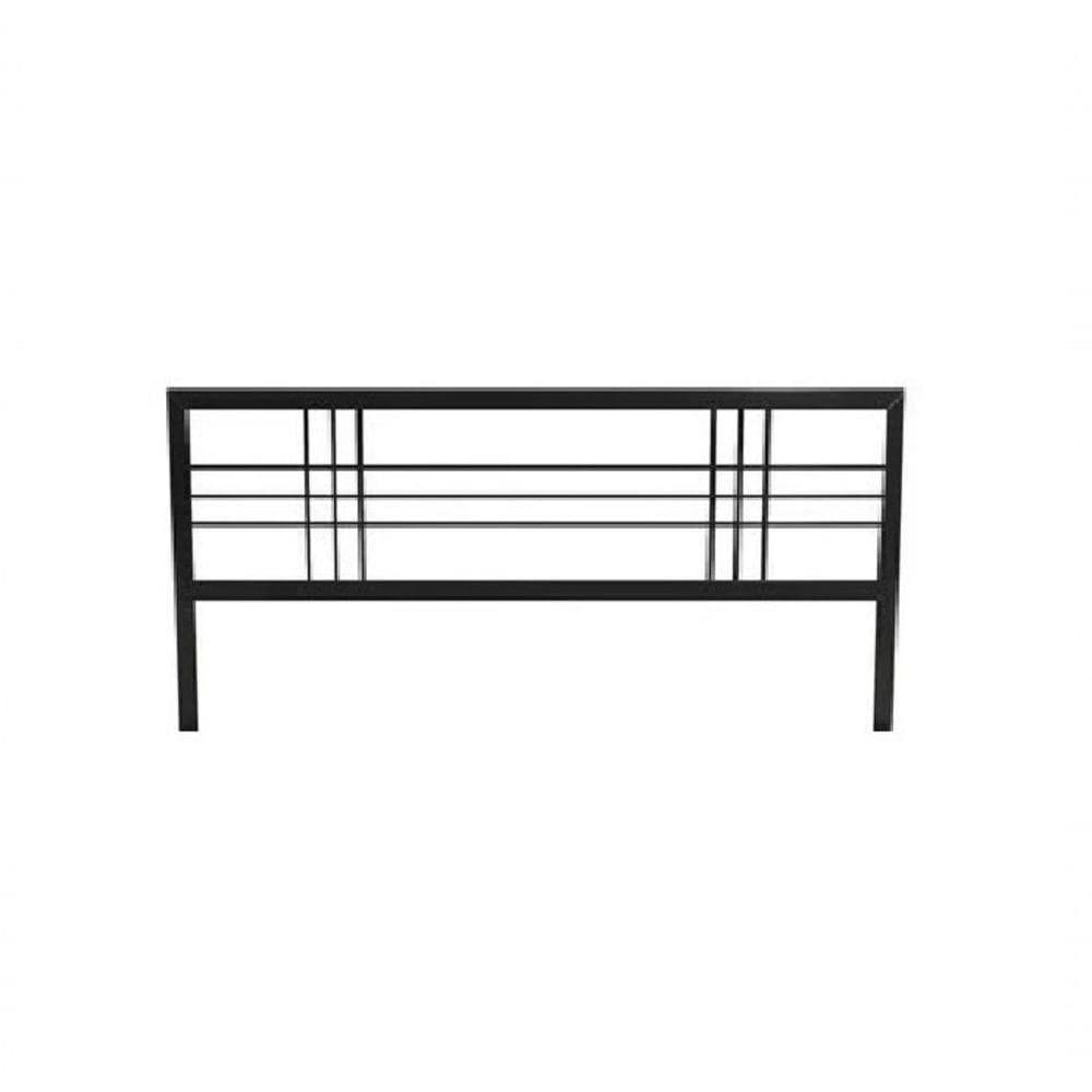 Cabeceira De Cama Aço Ferro Metal Robusto Cor Preto Largura 140cm Estilo Industrial Cb-01