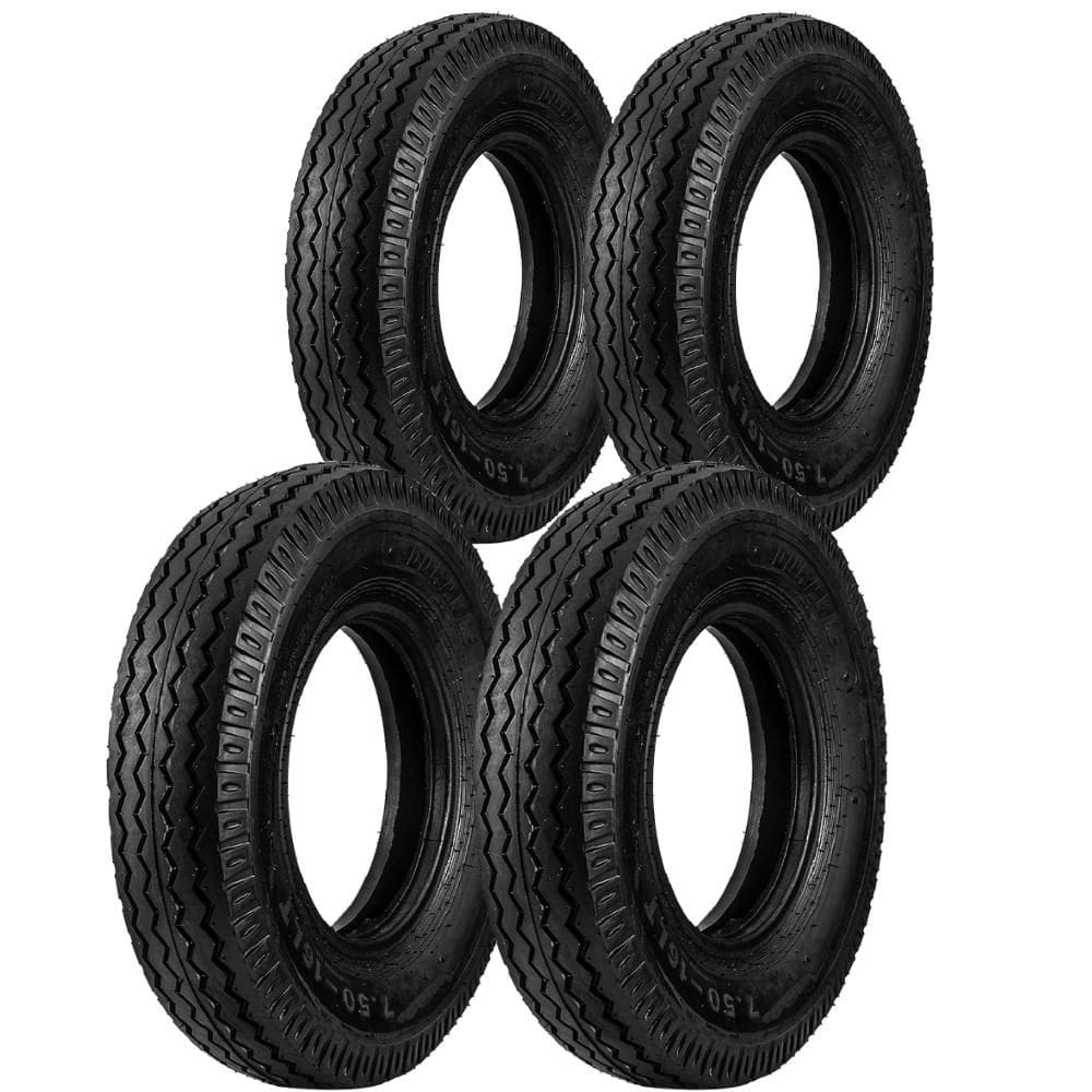 Kit 4 Pneus 7.50-16 Liso 14 Lonas 122/118K DR22 Durable