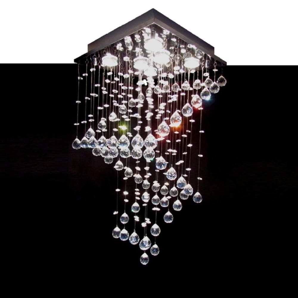 Lustre para sala, quarto, Sala de Jantar, corredor, hall em Cristal Base 38x38