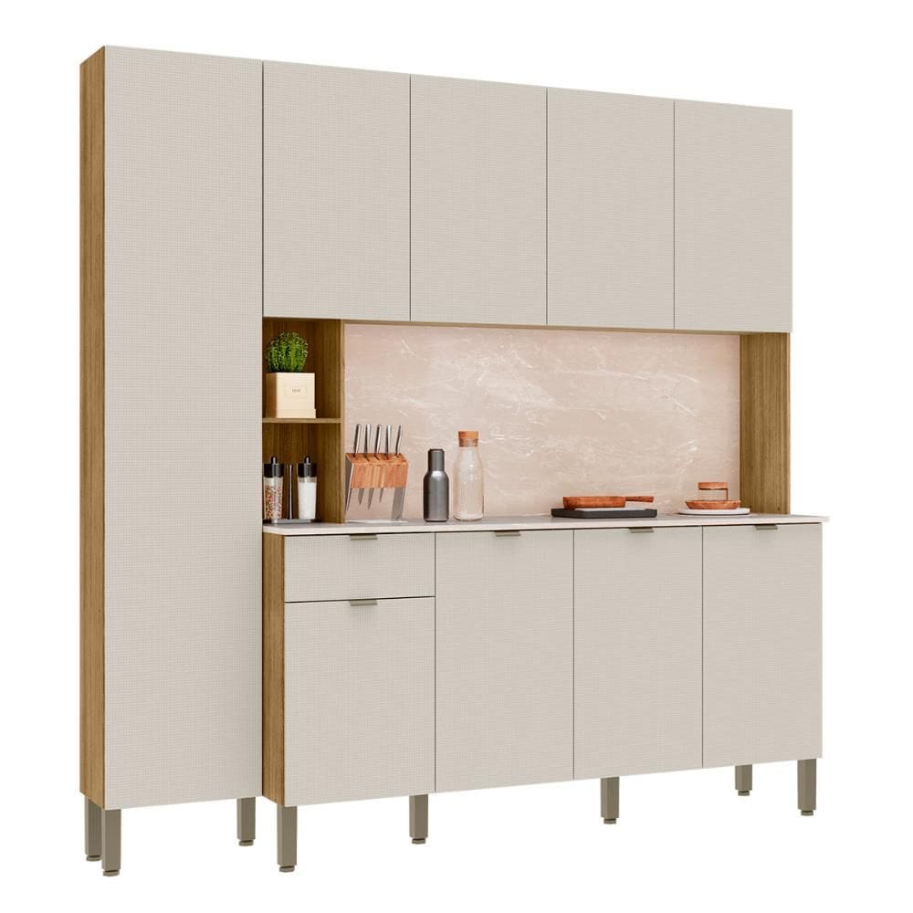 Armário de Cozinha Pulse 9 Portas e 1 Gaveta