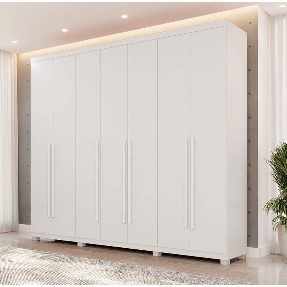 Guarda Roupa Istambul 7 Portas mdf Branco - Benetil