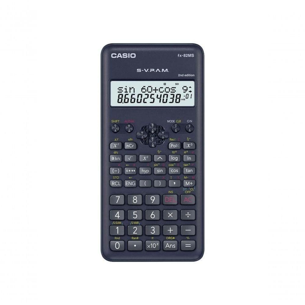 Calculadora Cientifica 12 Dígitos Preta - Fx-82ms-2-w4-dh