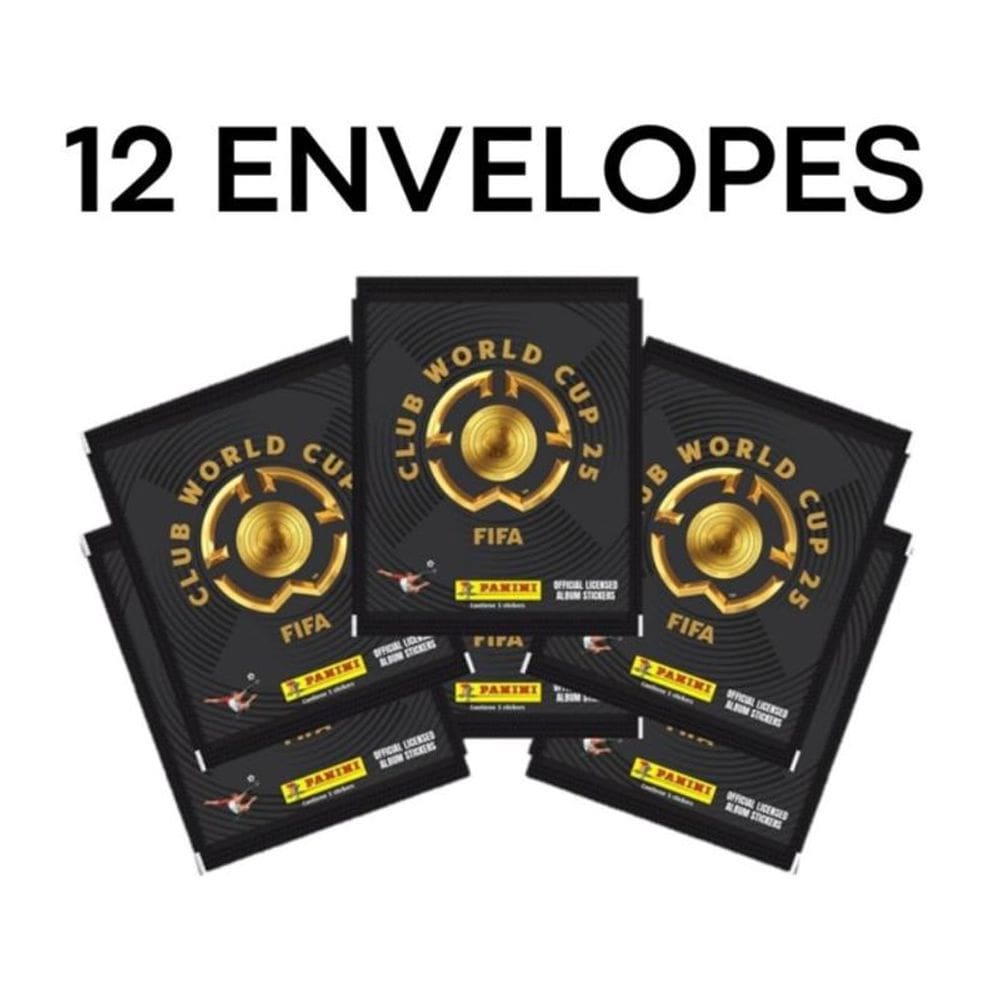 Kit com 12 Envelopes de Figurinhas FIFA World Cup 2025
