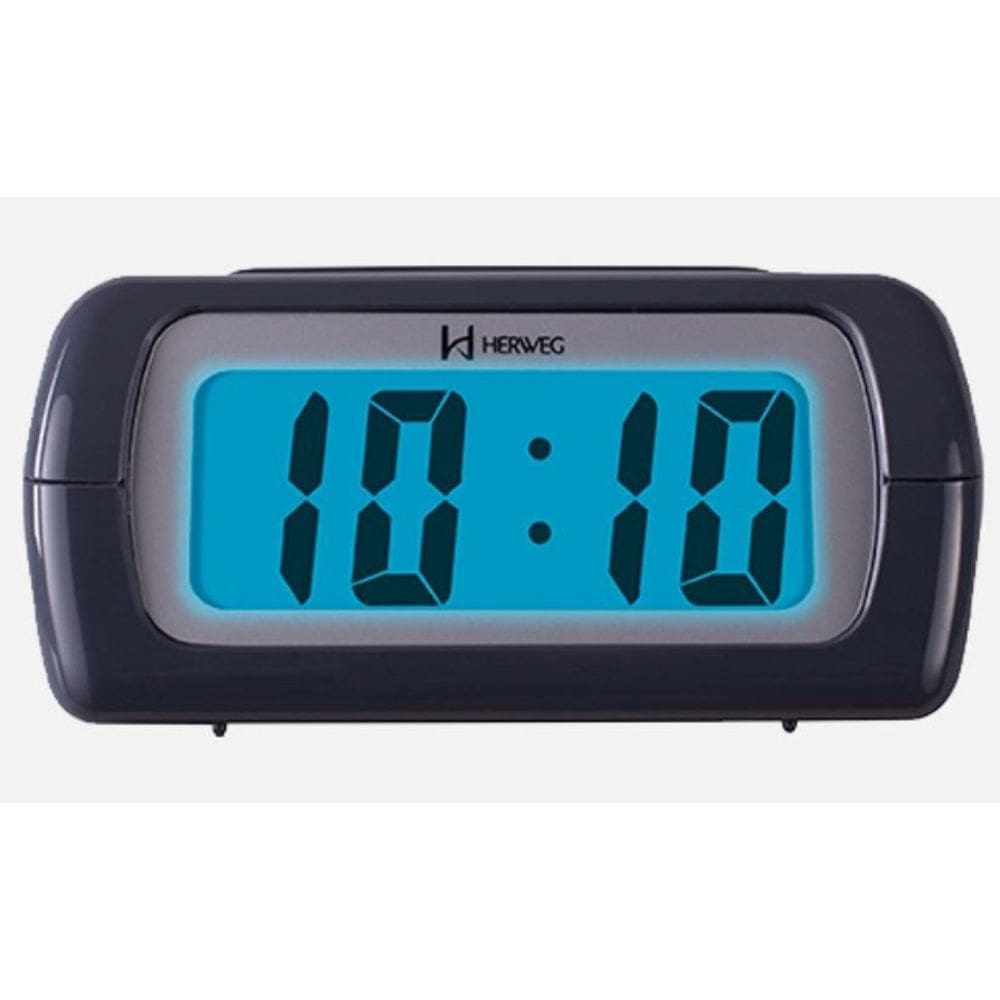 Despertador Digital Cinza Herweg 2981