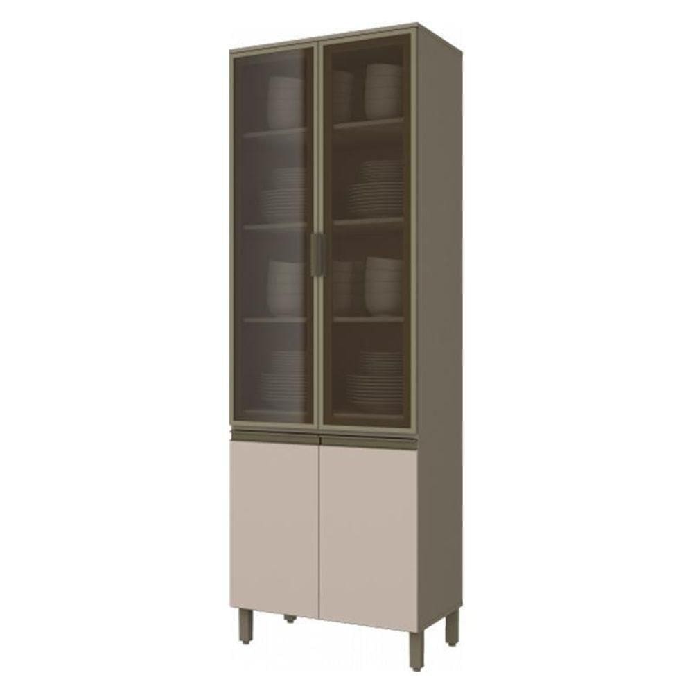 Cristaleira 4 Portas Connect Duna-cristal - Móveis Henn Duna-cristal