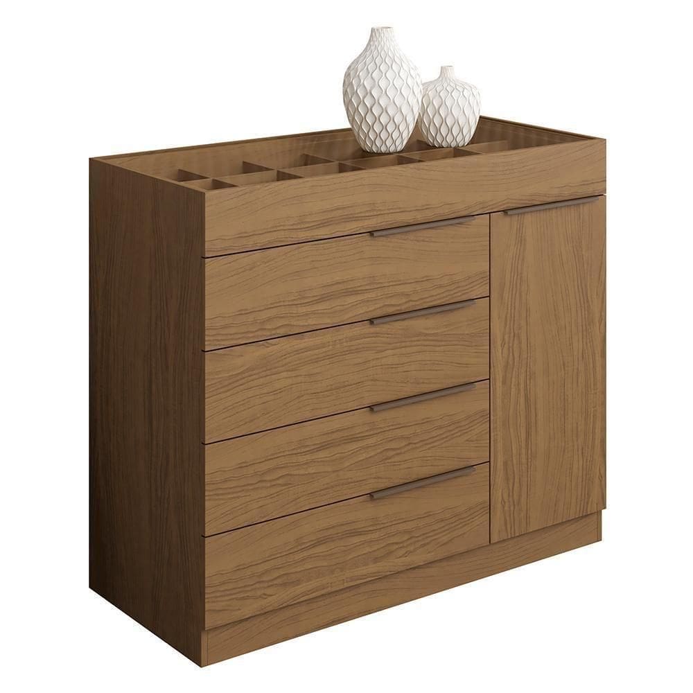 Cômoda Sevilha 1 Porta E 5 Gavetas Com Porta Joias Atacama - Aramóveis Atacama